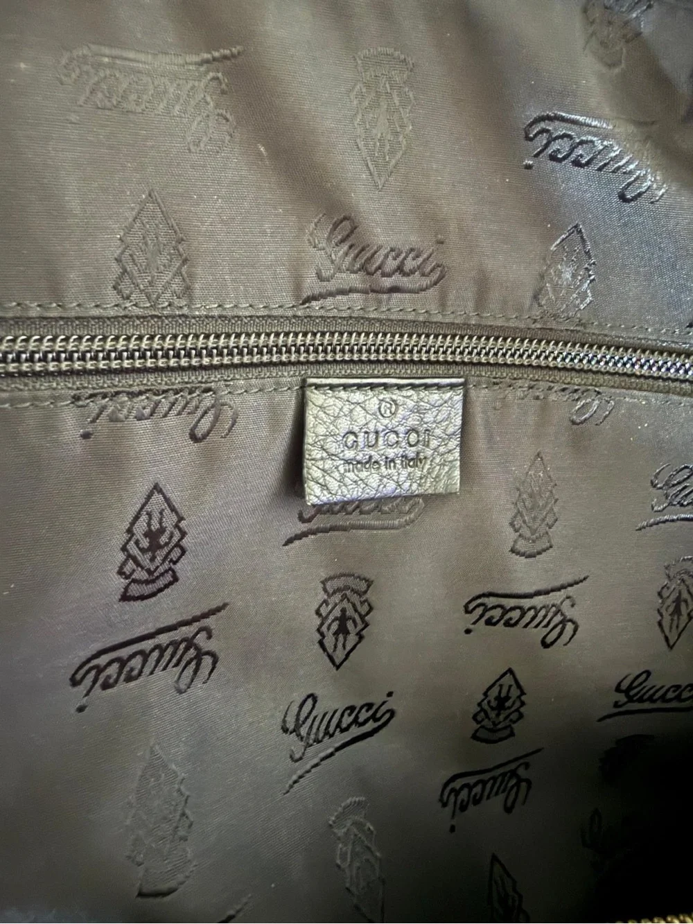 Gucci Guccissima Leather Boston Duffel Bag Black
